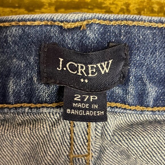J. Crew Factory Cropped Patch Pocket Utility Jeans Blue Sz 27 PETITE - Picture 9 of 10